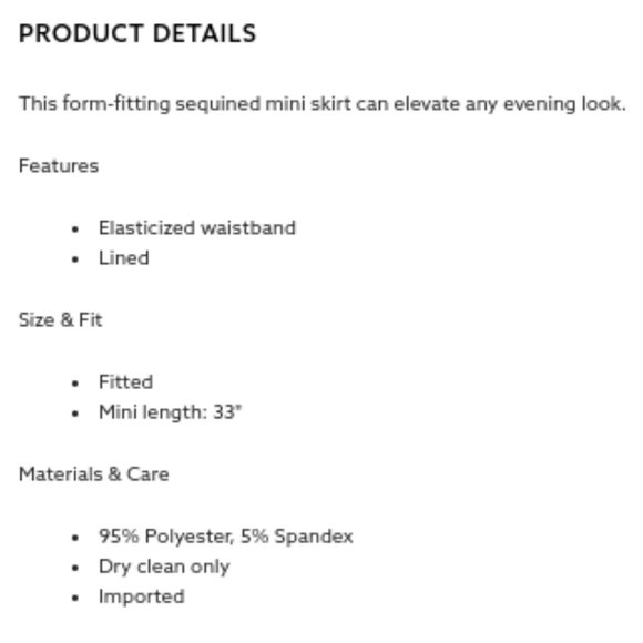 Dynamite Sequin Mini Skirt & Long Sleeve Crewneck Sequin Top set NWTO *SMALL* - Picture 11 of 12